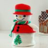 crochet pattern: reversible snowman