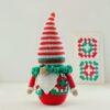crochet pattern: christmas gnome with granny square vest