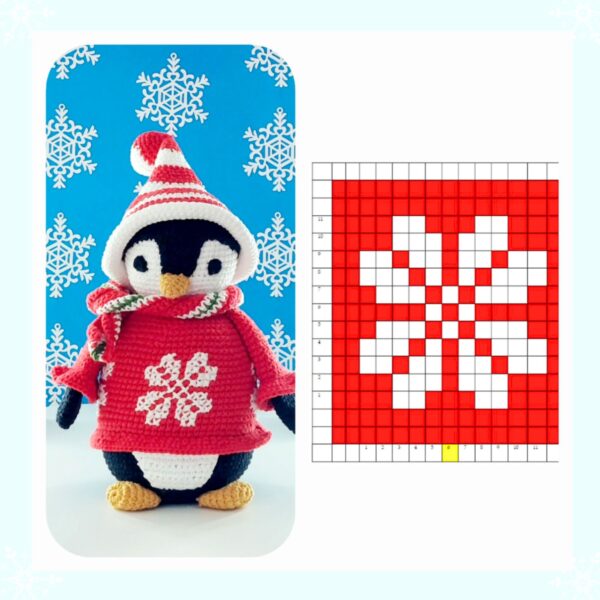 crochet pattern: penguin with nordic sweater crochet pattern: penguin with nordic sweater