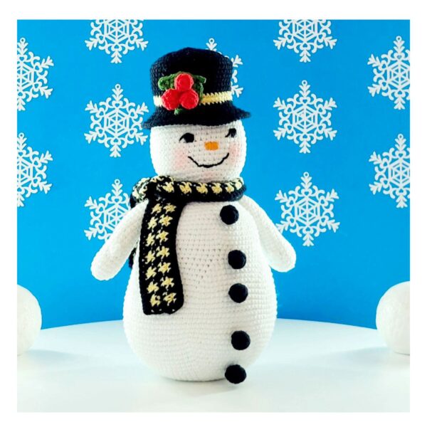 crochet pattern: snowman couple
