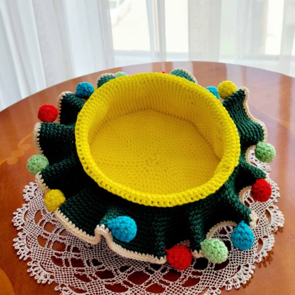 crochet pattern: christmas tree box – holiday decor