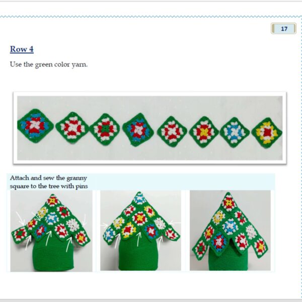 crochet granny square christmas tree pattern