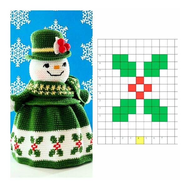 crochet pattern: snowman couple