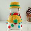 crochet pattern: reversible snowman