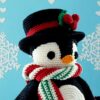crochet pattern: penguin with christmas balls