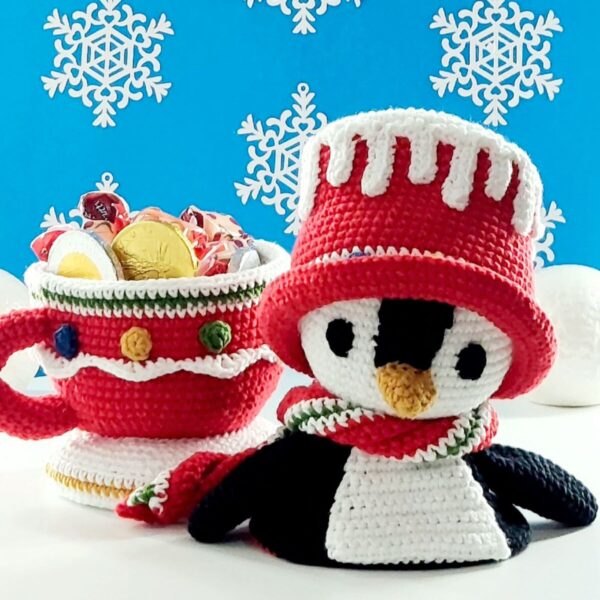 crochet pattern: penguin gift box crochet pattern: penguin gift box