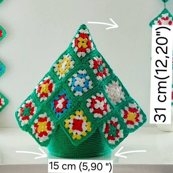 crochet granny square christmas tree pattern